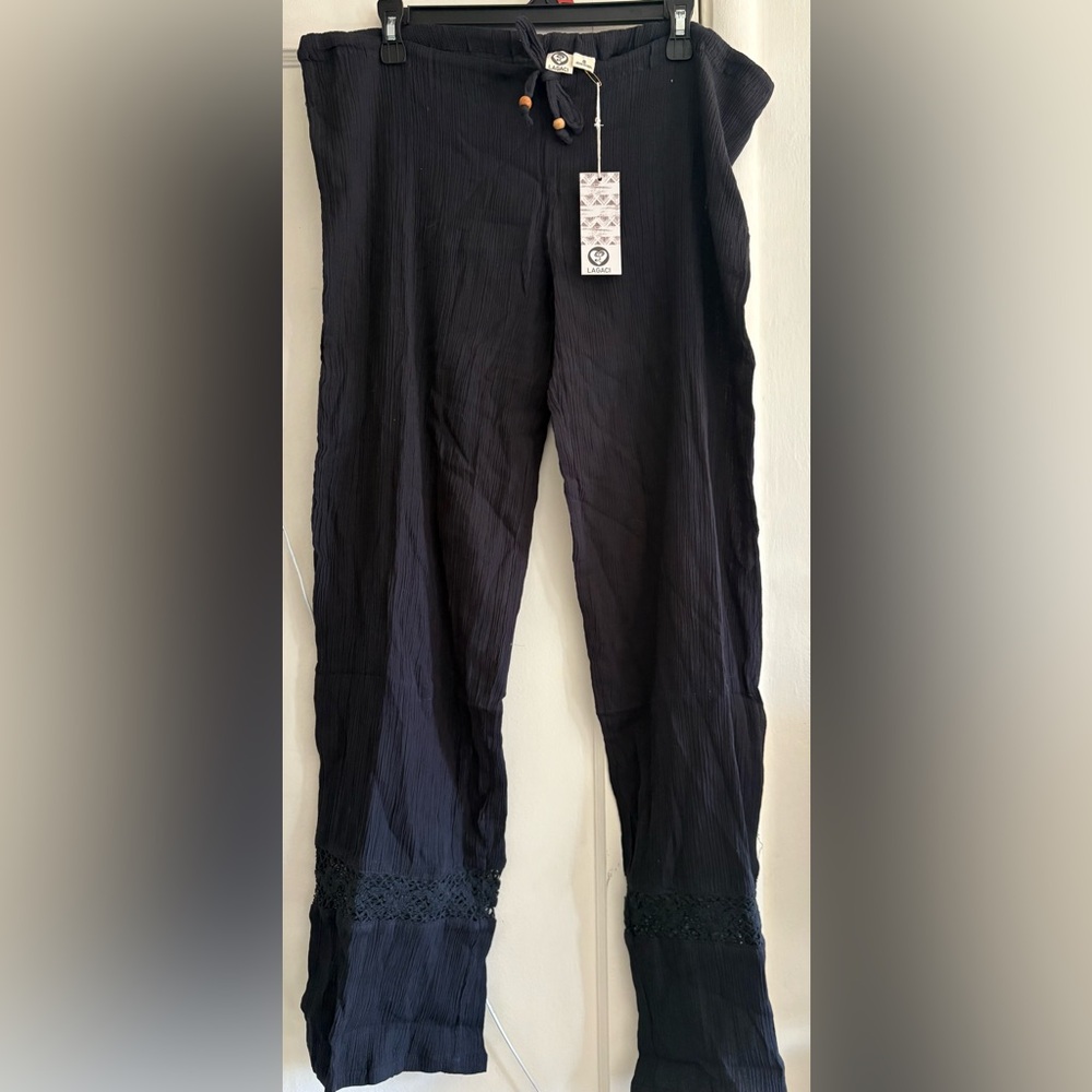 Lagaci Women's Black Casual Pants